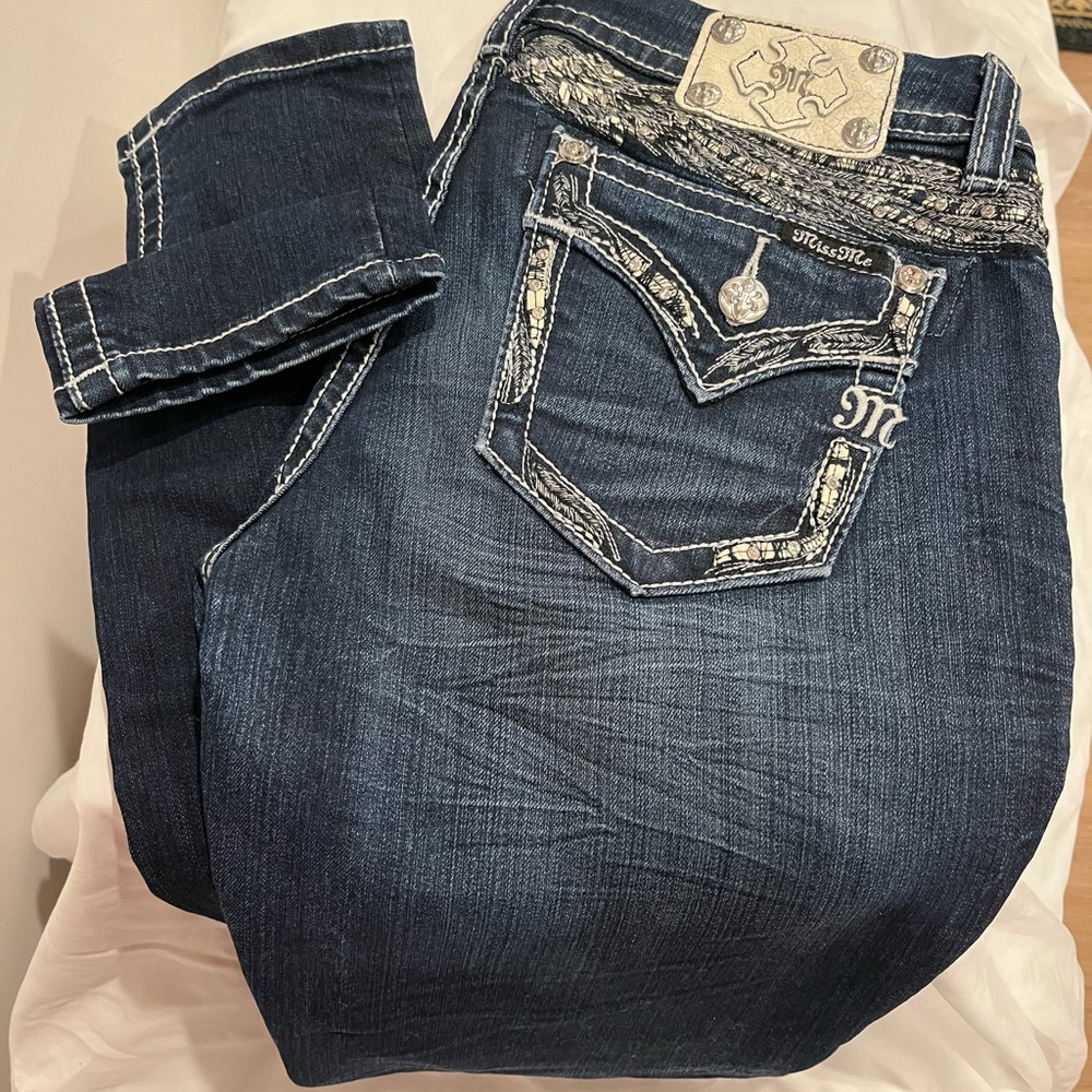 Miss Me Women's Deep Blue jeans - Picture 2 of 9